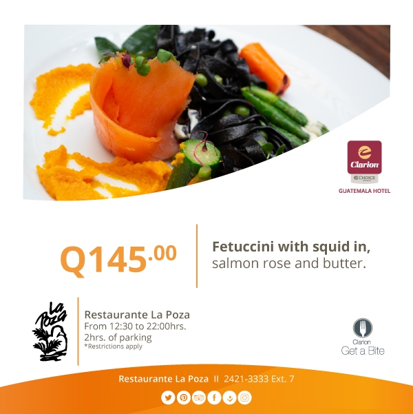 Fetuccini with squid ink